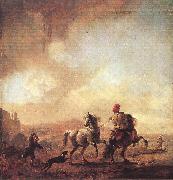 WOUWERMAN, Philips Two Horses er Spain oil painting artist